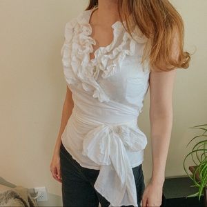 Tristan Silk Wrap Top